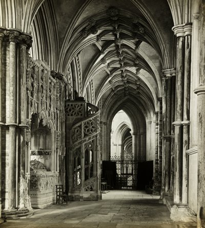 Ely-Kathedrale: Nordchor-Gang nach Westen von Frederick H. Evans