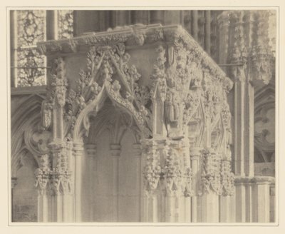 [Lincoln Cathedral, Detail des tragbaren Schreins] von Frederick H. Evans