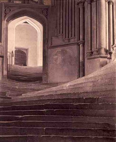 Die Stufen der Kathedrale von Wells von Frederick Henry Evans