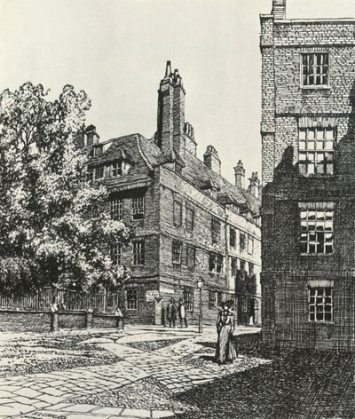 Cliffords Inn in der City of London, 1903, 1934 von Frederick Landseer Maur Griggs