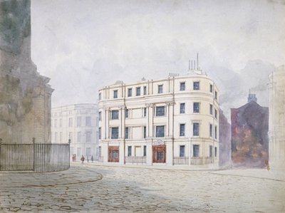 Blick nach Süden am westlichen Ende der King William Street, City of London von Frederick Napoleon Shepherd