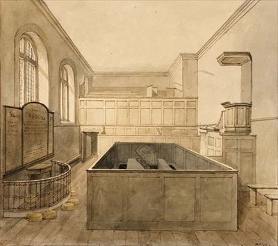 Die Kapelle, Newgate-Gefängnis von Frederick Nash