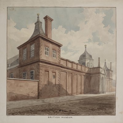 Ansicht des British Museum, Holborn, um 1807 von Frederick Nash