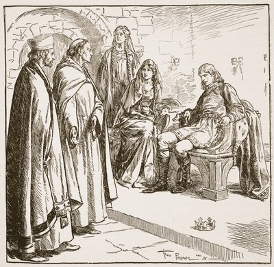 Dunstan, Edwy und Elgiva, Illustration aus 