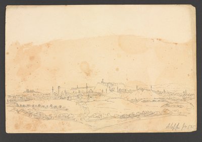 Aleppo von SW, Syrien von Frederick Peter Layard