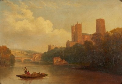 Durham vom Fluss aus von Frederick Richard (manner of) Lee