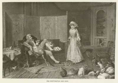 Peg Woffington und Rich von Frederick Smallfield