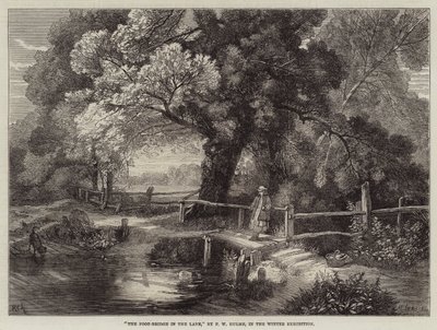 Die Fußbrücke im Weg von Frederick William Hulme