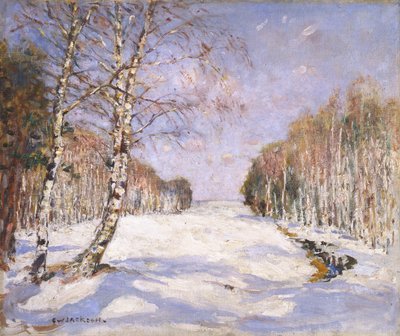 Schatten auf dem Schnee, ca. 1890-1918 von Frederick William Jackson