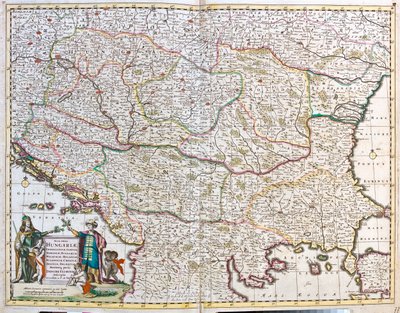 Ungarn, Bosnien und Herzegowina, Kroatien, Serbien, Bulgarien, Rumänien, Montenegro, Albanien, Republik Mazedonien, Nordgriechenland von Frederick de Wit