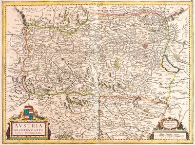 Karte des Erzherzogtums Österreich von Frederick de Wit
