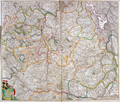 Karte des Herzogtums Brabant (Belgien, Niederlande) von Frederick de Wit