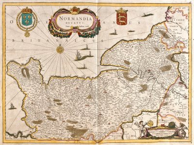 Karte des Herzogtums Normandie (Frankreich) von Frederick de Wit