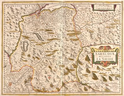 Karte des Herzogtums Savoyen (Frankreich) von Frederick de Wit