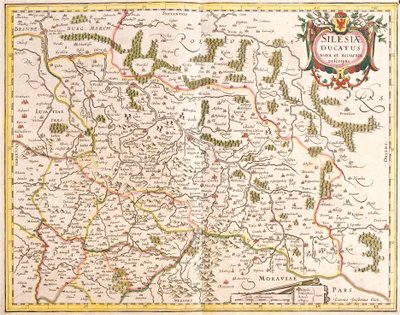 Karte des Herzogtums Schlesien (Deutschland und Tschechische Republik) von Frederick de Wit