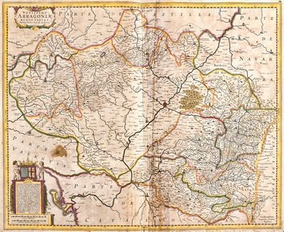 Karte des Königreichs Aragon (Spanien) (Radierung) von Frederick de Wit