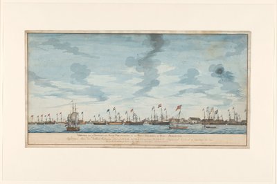 Ansicht der Stadt Paramaribo von Frederik Jägerschiöld (signed by artist)