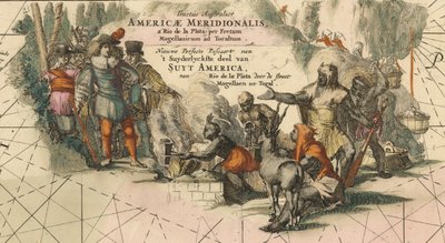 Tractus australior Americæ Meridionalis, a Rio de la Plata per Fretum Magellanicum ad Toraltum deta von Frederik de Wit
