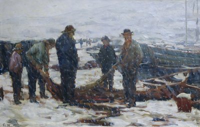 Fischer, ca. 1900 von Fredrik Kolstoe