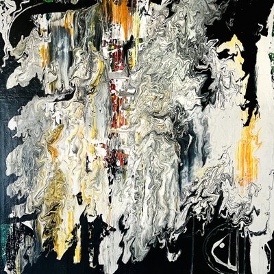 Abstrakter Goldfluss von Fredrik Olsen