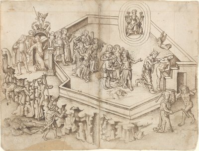 Allegorie des Lebens eines Gelehrten in einem reichen Haushalt von French 16th Century