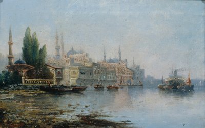 Istanbul vom Bosporus aus gesehen, zweite Hälfte des 19. Jahrhunderts von French Master