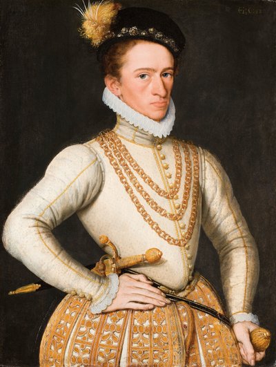 Porträt eines unbekannten französischen Edelmanns, 1560 von French Master