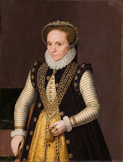 Porträt einer unbekannten französischen Adligen, 1560 von French Master