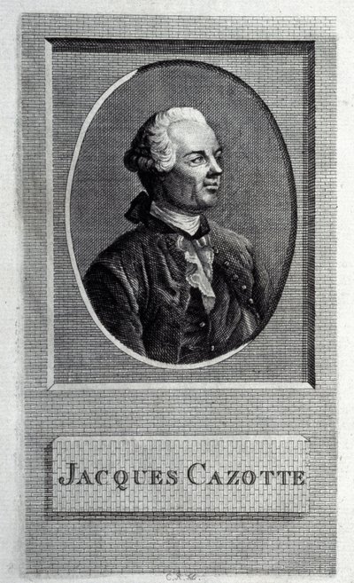 Porträt des Autors Jacques Cazotte 1720-1792 von French Master
