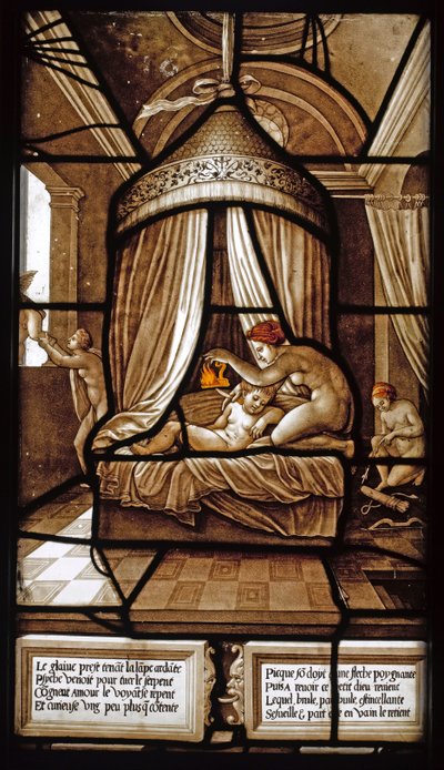 Die Geschichte von Psyche, Glasfenster, 1441-1444 von French Master