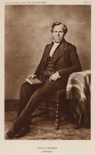 Achille Guenée, französischer Entomologe (s/w Foto) von French Photographer