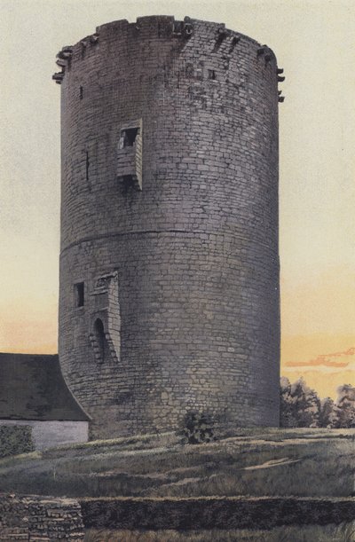 Alluyes, Donjon des alten Schlosses, Westseite von French Photographer