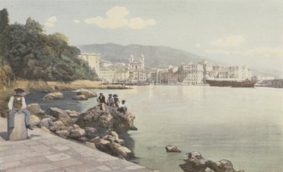 Bastia, Ansicht des alten Hafens und der Stadt von French Photographer