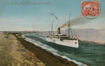 Kurve bei Ismailia, Suezkanal von French Photographer
