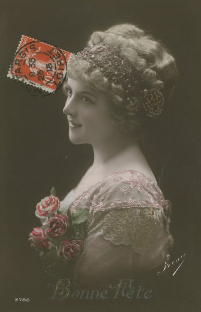 Bonne Fete. Postkarte gesendet im Jahr 1913 von French Photographer