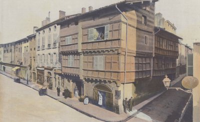 Bourg, Spanisches Haus, an der Ecke der Straßen Gambetta und du Gouvernement von French Photographer