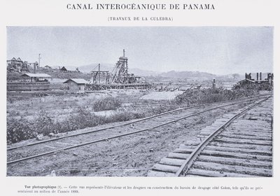 Panamakanal, Arbeiten an der Culebra von French Photographer