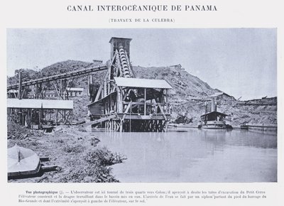 Panamakanal, Arbeiten an der Culebra von French Photographer