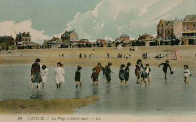 Cayeux, der Strand bei Ebbe von French Photographer