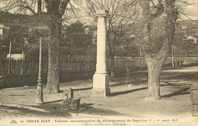 Säule zur Erinnerung an die Landung Napoleons in Golfe-Juan an der Côte d