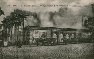 Dax - warme Quelle (täglicher Durchfluss: 2400000 Liter bei 64 Grad) von French Photographer