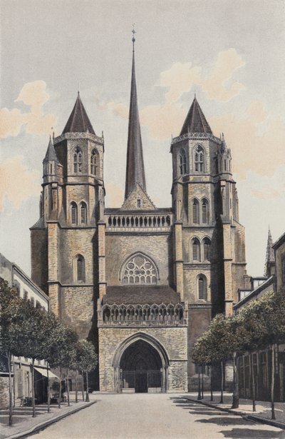 Dijon, Kathedrale Saint-Benigne, Fassade W von French Photographer