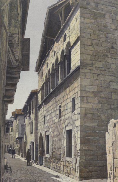 Figeac, Haus aus dem 13. Jahrhundert (Rue Hortabadial) von French Photographer