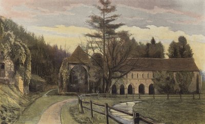 Fontaine-Guerard, Alte Abtei (Gesamtansicht) von French Photographer