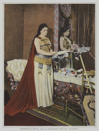 Die französische Sopranistin Lucienne Breval in der Rolle der Brunnhilde in Richard Wagners Oper Die Walküre von French Photographer