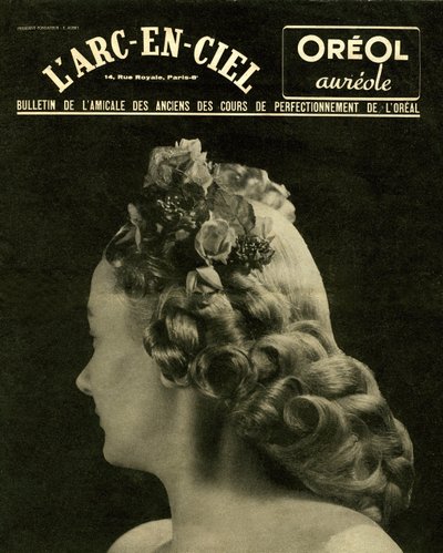 Frisuren und Färben in Frankreich in der unmittelbaren Nachkriegszeit; Titelblatt von L