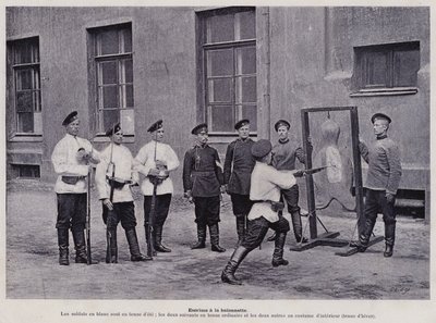 Die russische Armee: Bajonettfechten (s/w Foto) von French Photographer