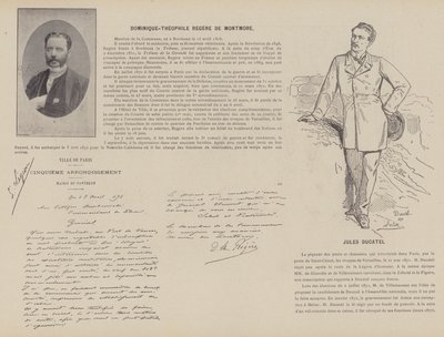 La Commune de Paris, Dominique-Theophile Regere De Montmore, Jules Ducatel (s/w Foto) von French Photographer