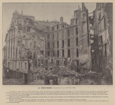 Die Kommune von Paris, Das Rote Kreuz, Blick von der Rue du Cherche-Midi von French Photographer