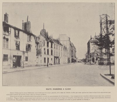 Die Kommune von Paris, Straße von Asnières nach Clichy von French Photographer
